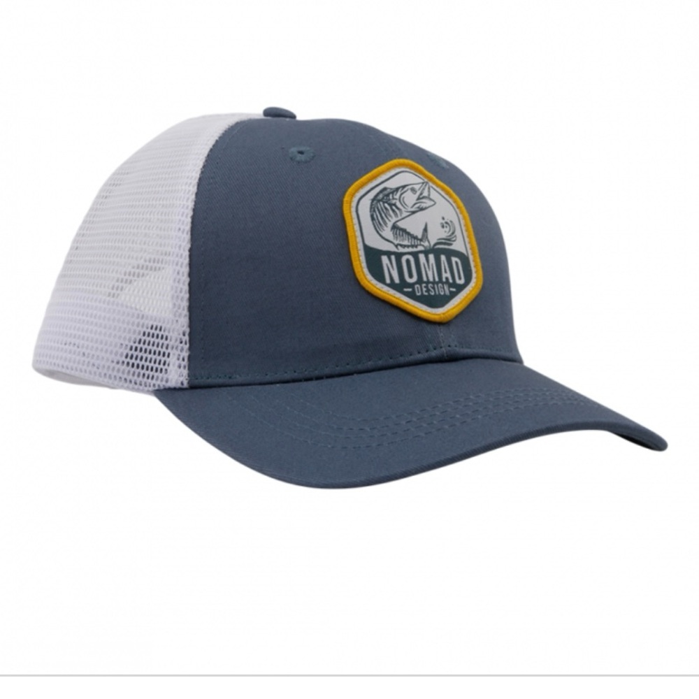Nomad Design Fishing Blue and White Trucker Hat